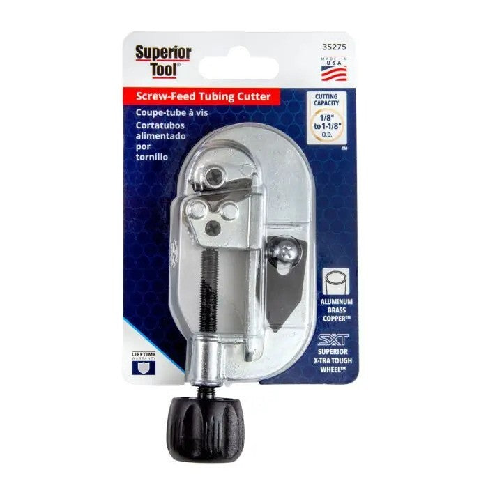 Superior Tool Tube Cutter 1/8-1-1/8" OD