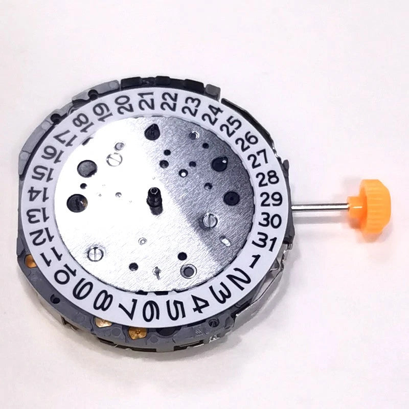 Quartz Watch Movement 6 Hands Date At 3 Replacement For Miyota Js16