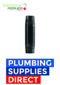 Embrass Peerless 1" Black Iron Nipple