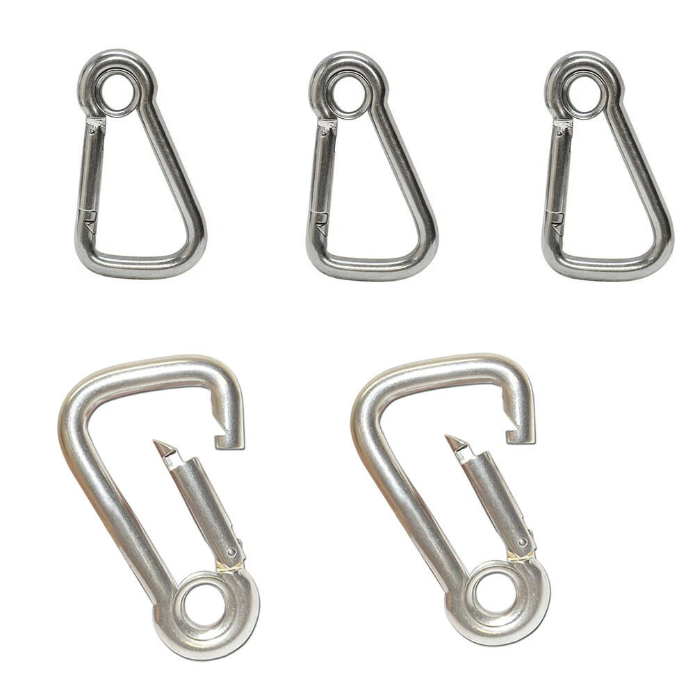 Snap Hook Carabiner With Eyelet Set 3/8" Diameter & 3 7/8" Length