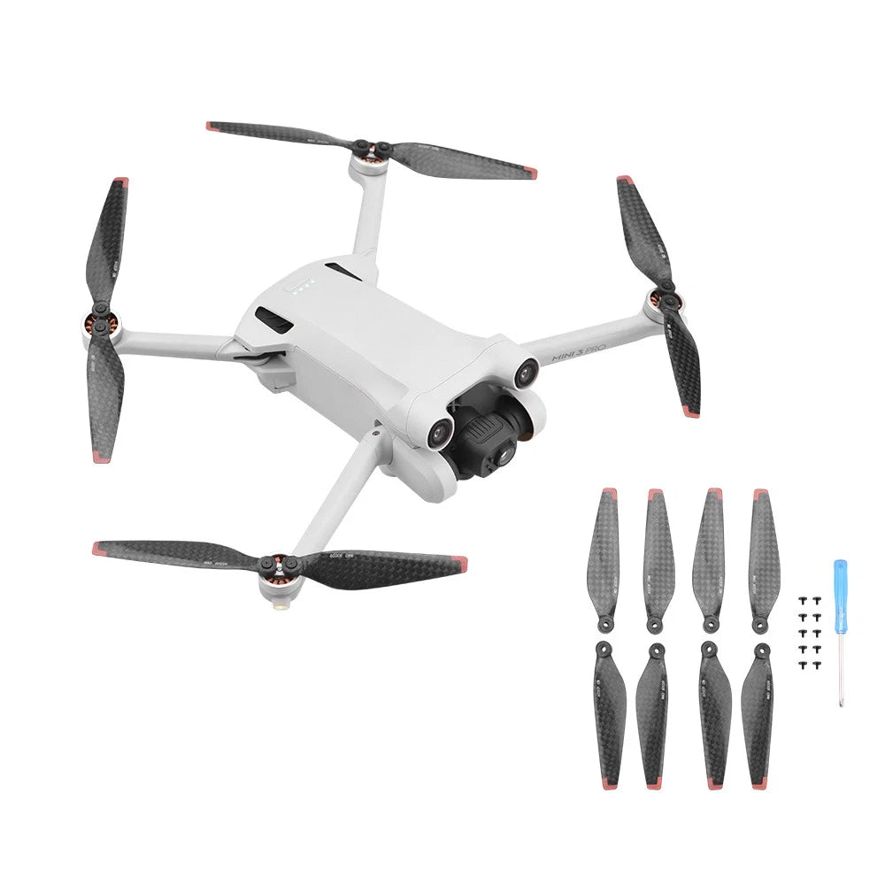 Lightweight Carbon Fiber Propellers Quiet For Dji Mini 3 Pro Rc Drone