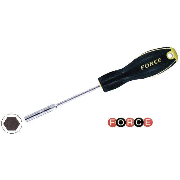 Force 744250 Deep Drawn Nut Driver Hex Socket Driver Wrench