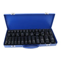 Us Pro 1/2 Drive Impact Socket Set 8-32mm Deep Shallow 6 Point Case