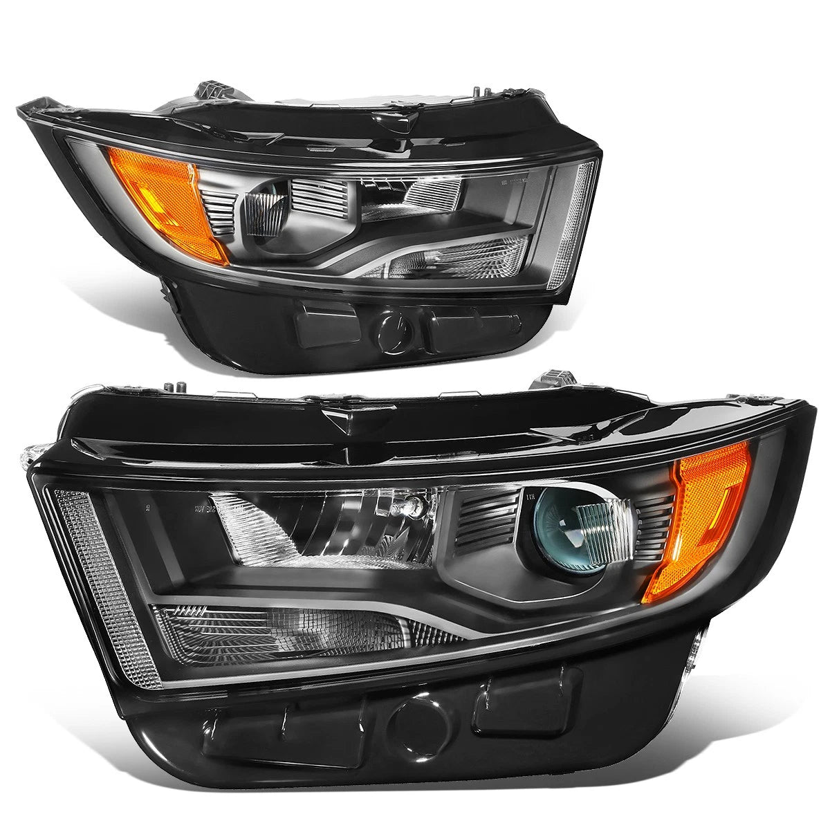 Fit 15-18 Ford Edge Oe Style Black Housing Amber | Built Supply Co