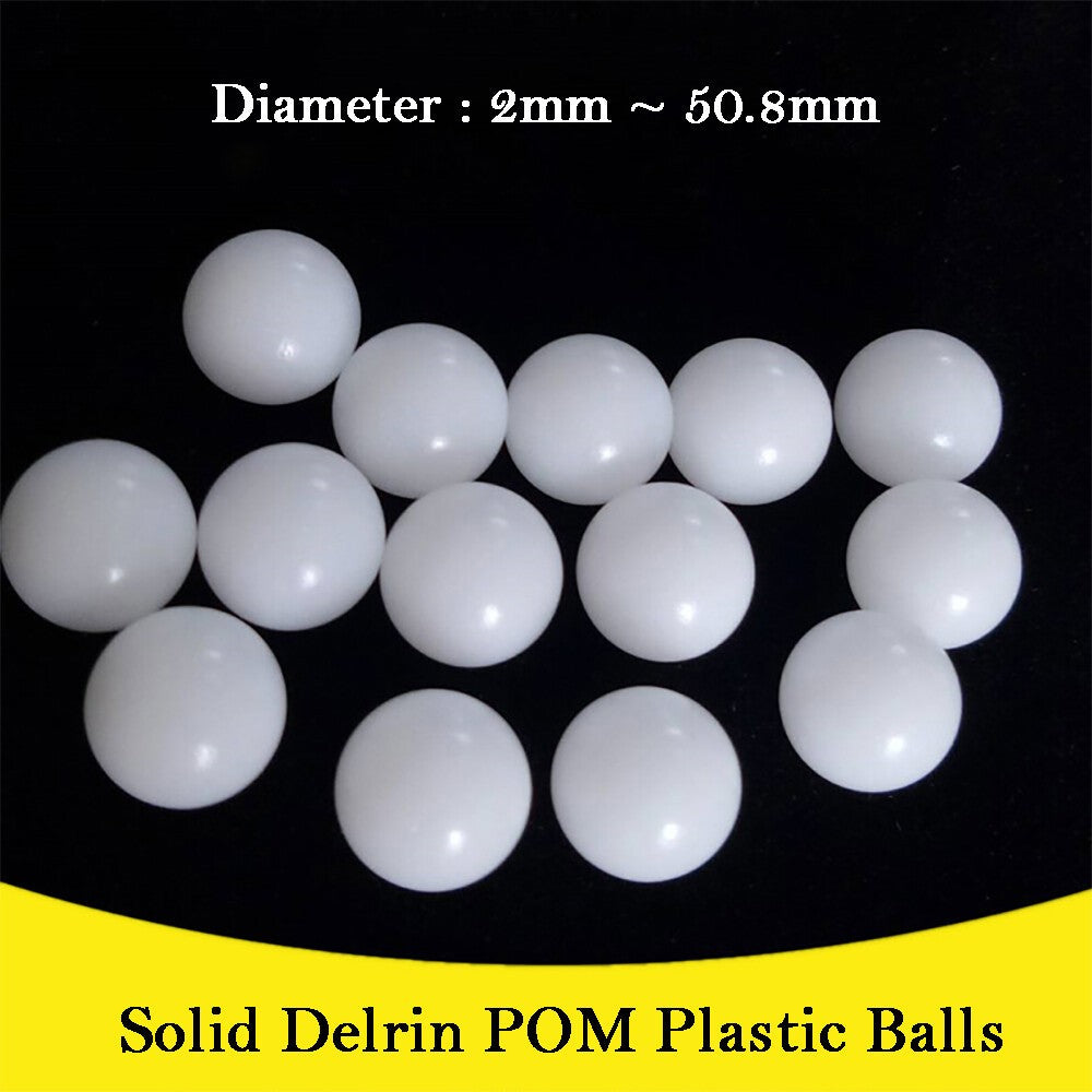 Solid Delrin Plastic Balls 2-50mm Diameter