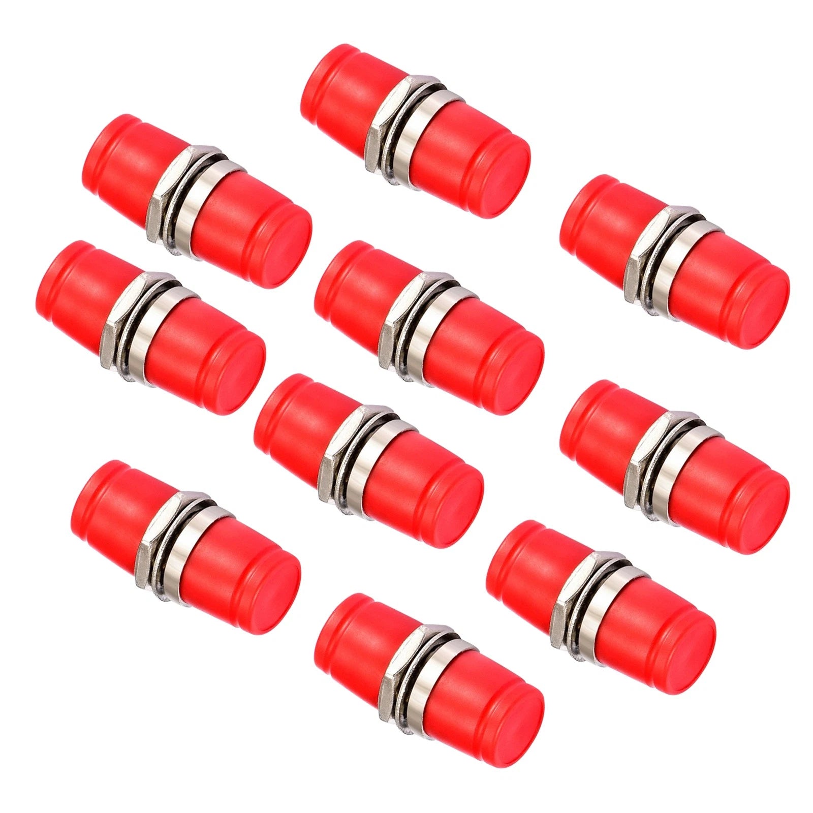 10 Pack Fiber Optic Fc-fc/apc Adapter Coupler Connector Female To