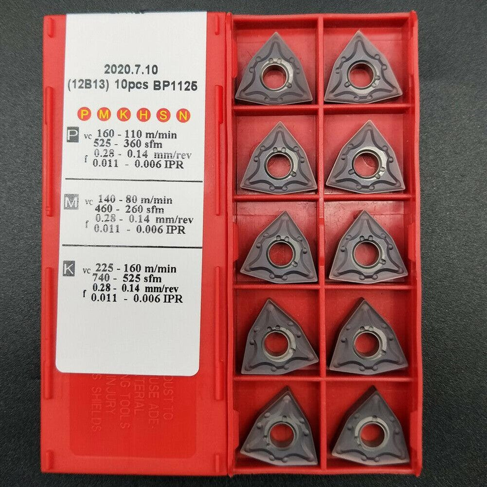 Turning Inserts WNMG080404-MA 10pcs Carbide Blade Accessories