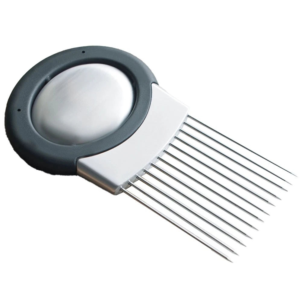 Effortless Stainless Steel Onion Slice Holder For Stable And Faster