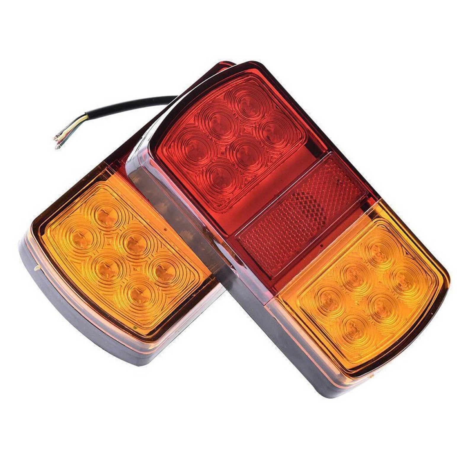 1 Pair Truck Trailer 2004-2008 Plug&play 12 Led Lamp Tail Light Stop