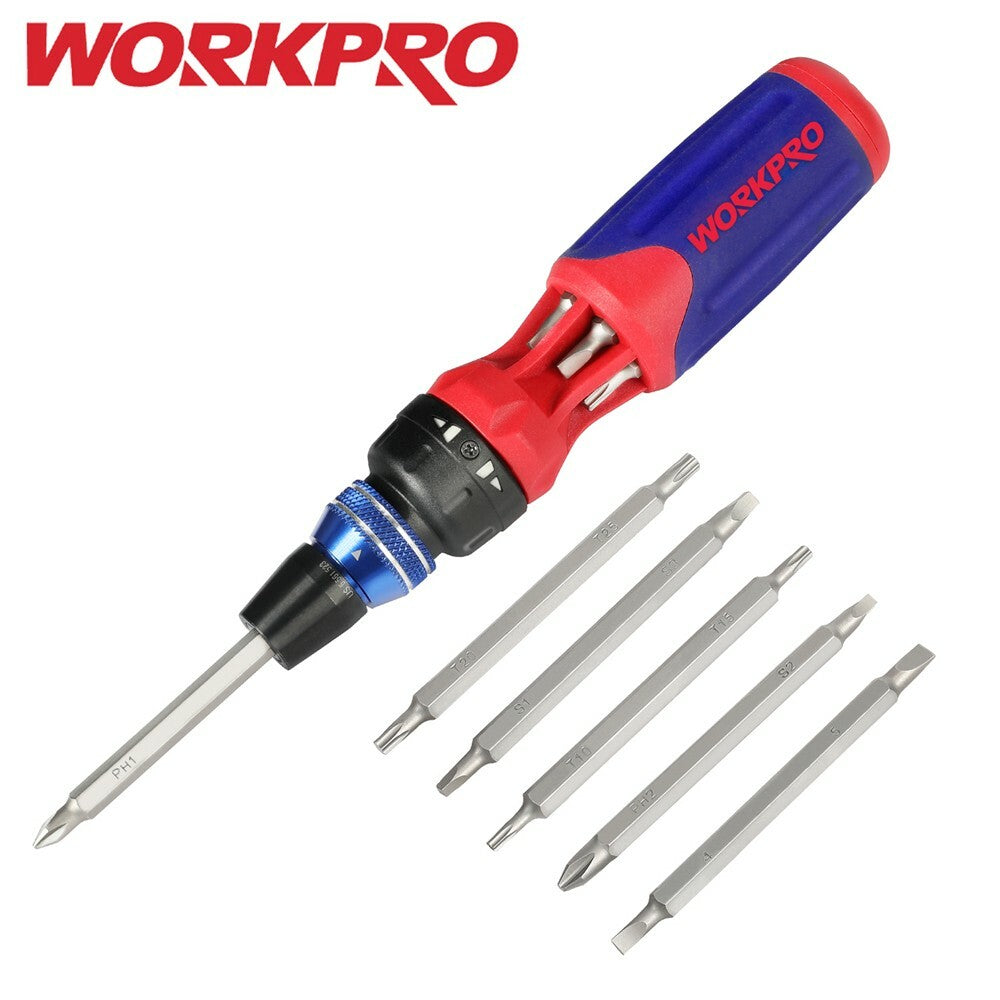 WORKPRO 6PCS Magnetic Swivel Spark Plug Socket Set