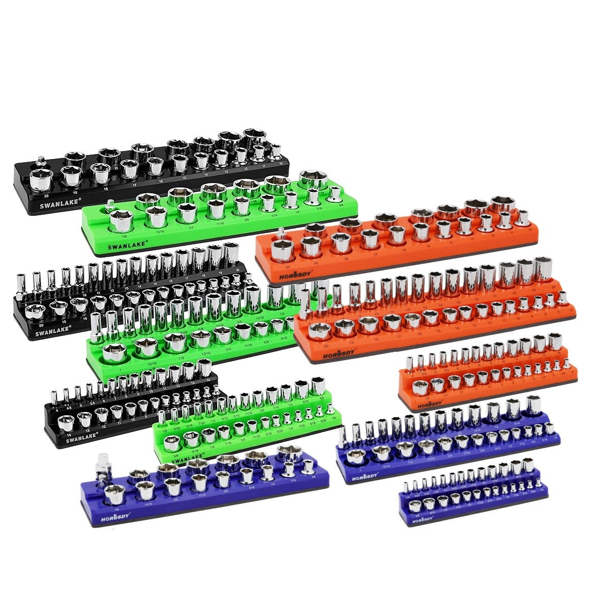 Magnetic Socket Organizer Storage Holder 1/4" 3/8" | Built Supply Co