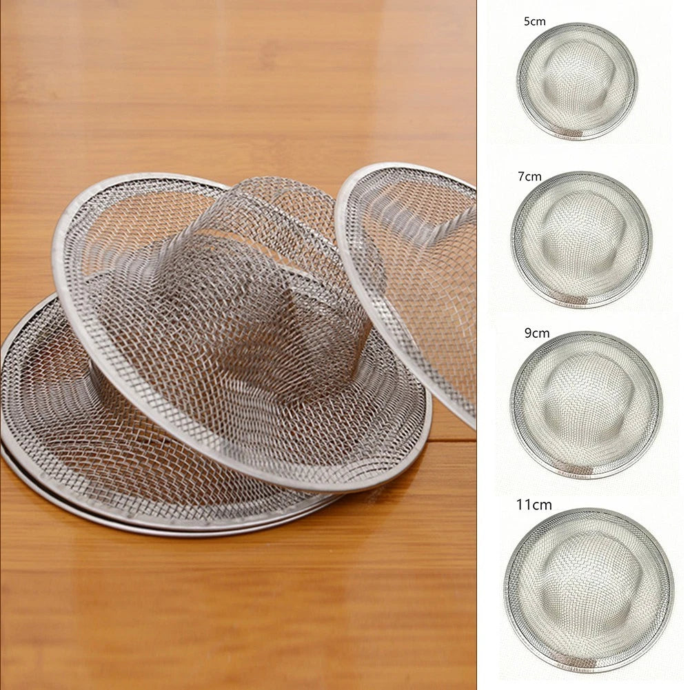Stainless Steel Drain Hair Catcher Bath Stopper Sink Strainer Filter