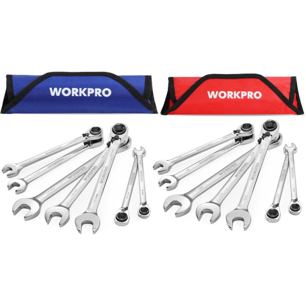 Workpro 3-in-1 Reversible Ratchet Wrench Set | Built Supply Co