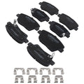 8x Front Rear Brake Ceramic Pads Kit for Kia Optima 2011-2016 w/ Hardwares