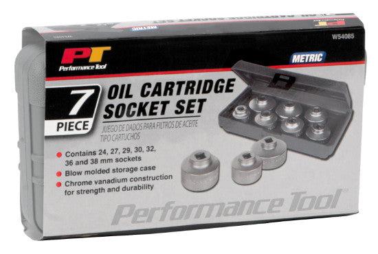 Performance Tool Oil Cartridge Socket Set by Performance Tool