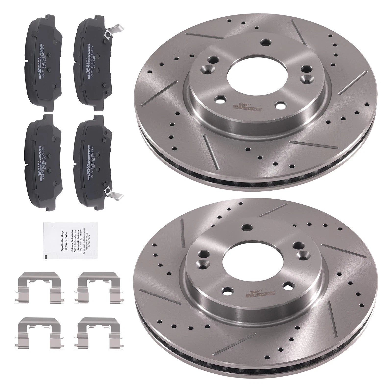 Front Brake Rotors + Ceramic Brake Pads for Hyundai Elantra 2011-2016 S-31584