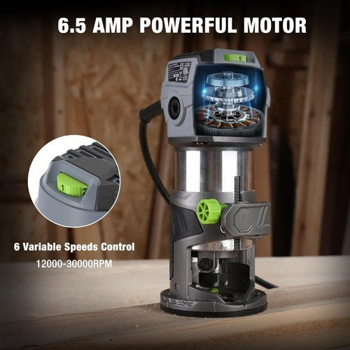 WORKPRO Compact Router Kit 6.5 Amp by WORKPRO