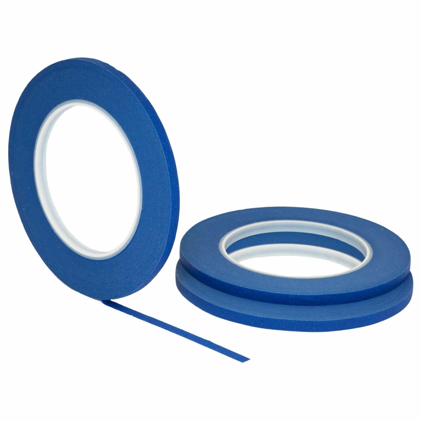 3 Pack 1/4" .25 Inch X 60yd (6mm X 55m) Thin Stikk Blue Painters