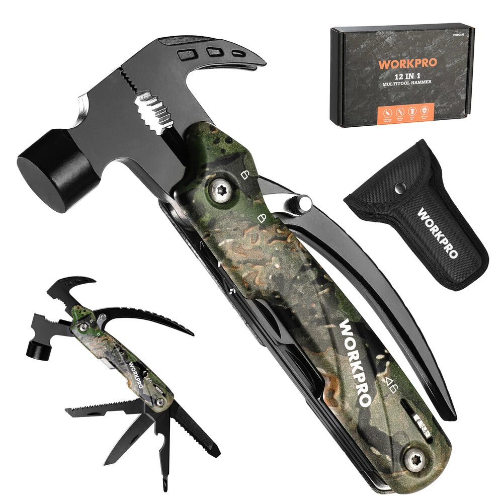 12 In 1 Multi Tool Hammer Multitools Camping Tool Mini Hammer Gear
