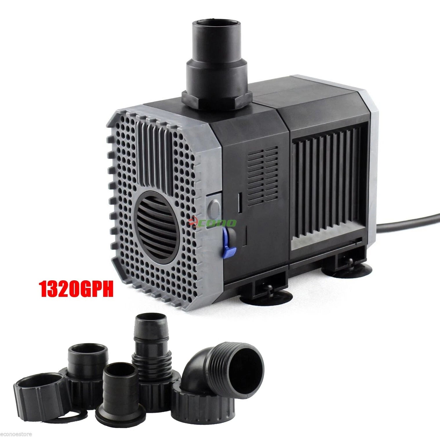 1320 Gph Pond Pump Adjustable Submersible Inline Fountain Waterfall