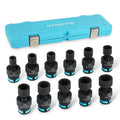 Duratech 3/8" Dr Swivel Socket Set Shallow Universal Impact Sockets