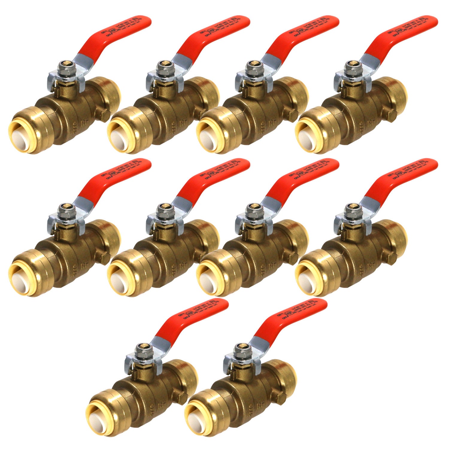 XFITTING 3/4" Push Fit Ball Valve 50 Pack