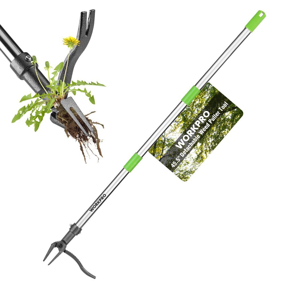 WORKPRO Weed Puller Tool Heavy Duty Adjustable Handle by WORKPRO