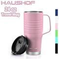 HAUSHOF 24oz Vacuum Insulated Travel Mug Travel Water Mug Double Wall Travel Mug