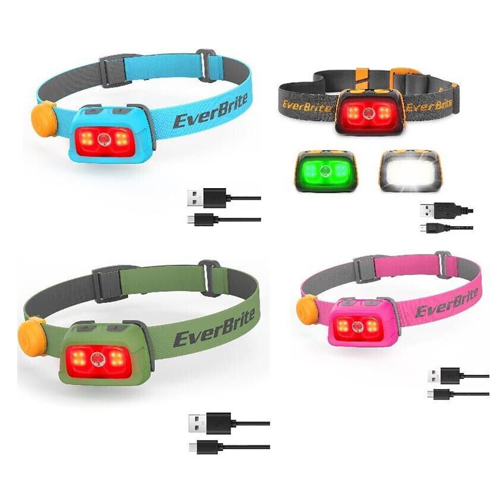 Everbrite Rechargeable Headlamp Head Lights 7 Lighting Modes Memory
