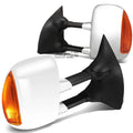 Fit 99-07 Superduty Extendable+LED Signal Light Rear Chrome Towing