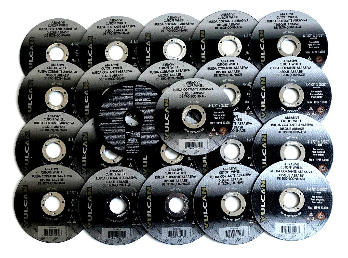 25 Vulcan Cut-Off Disc Wheels for Dewalt