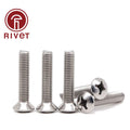 M5 M6 304 Stainless Steel Raised Countersunk Head Screws Cross Recess