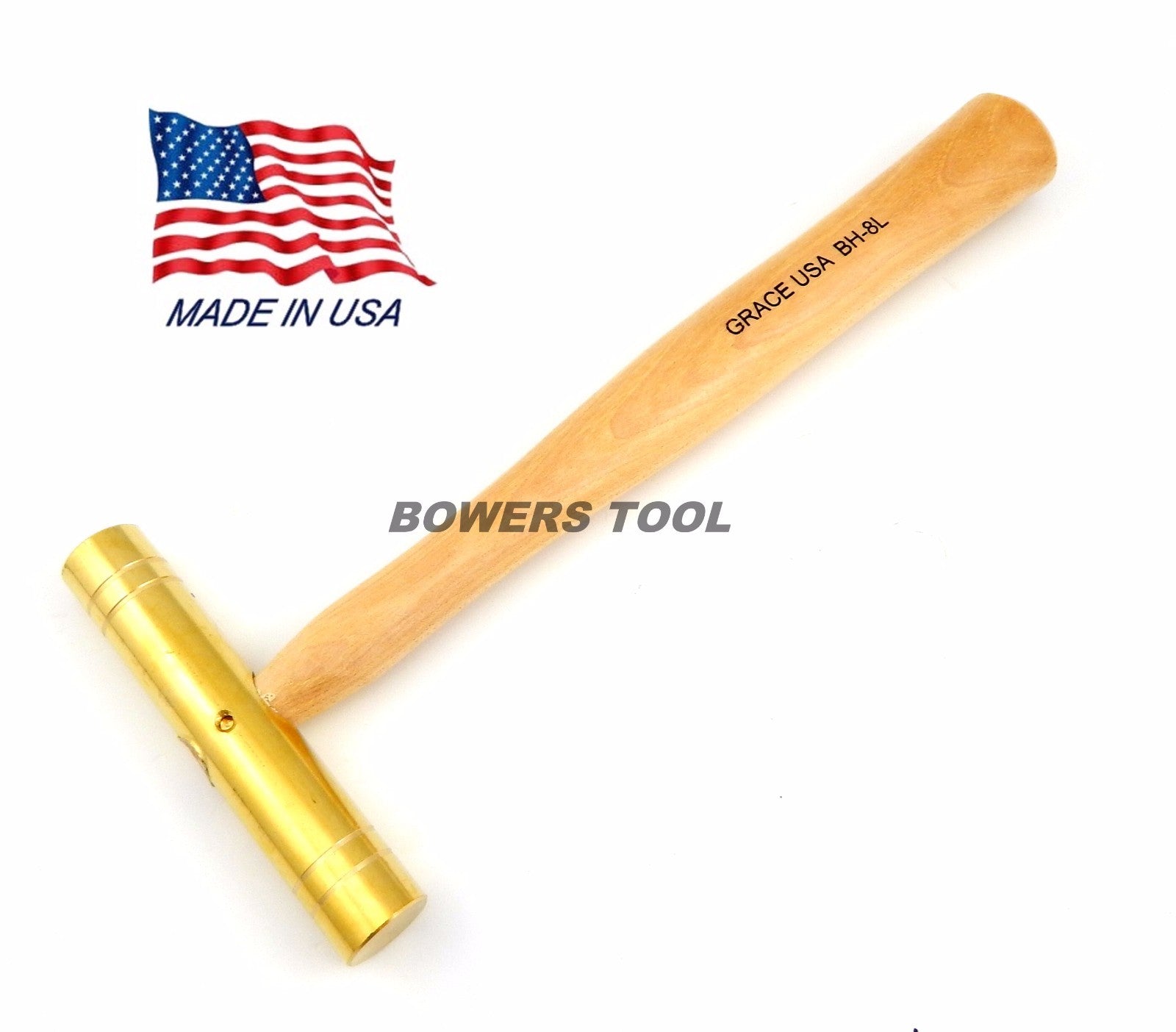Grace 8oz Brass Hammer Extra Long Gunsmith Hammer