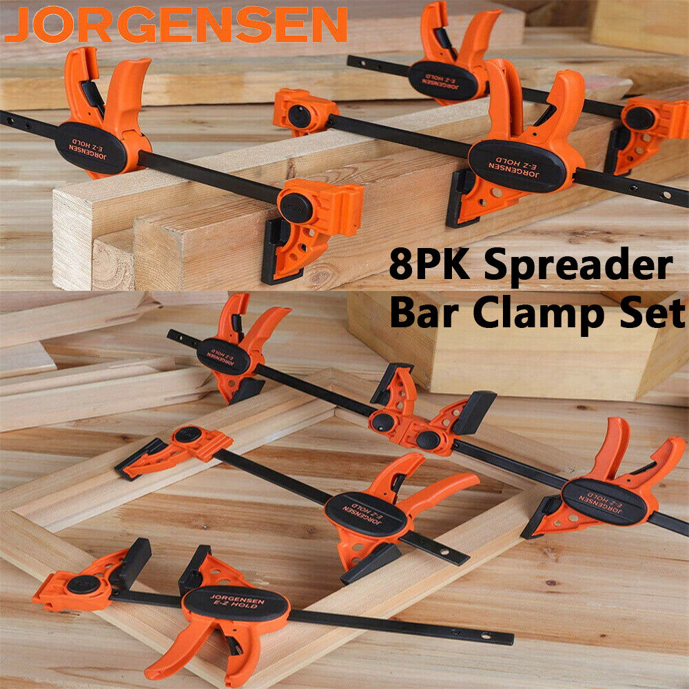 Jorgensen 6" One-Hand Bar Clamp Spreader Set Light Duty E-Z Quick