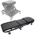 36" Foldable Z Creeper Seat Rolling Chair Auto Mechanic Shop Garage