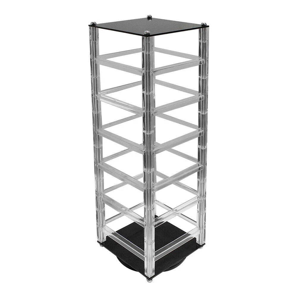 Cards Jewelry Display 48 Pairs Earring Stand Rotating Acrylic