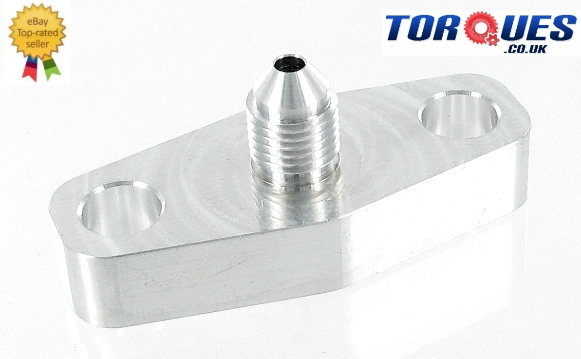 AN-3 3AN T3 T4 T04B T04E Garrett Turbo Restricted Oil Feed Flange