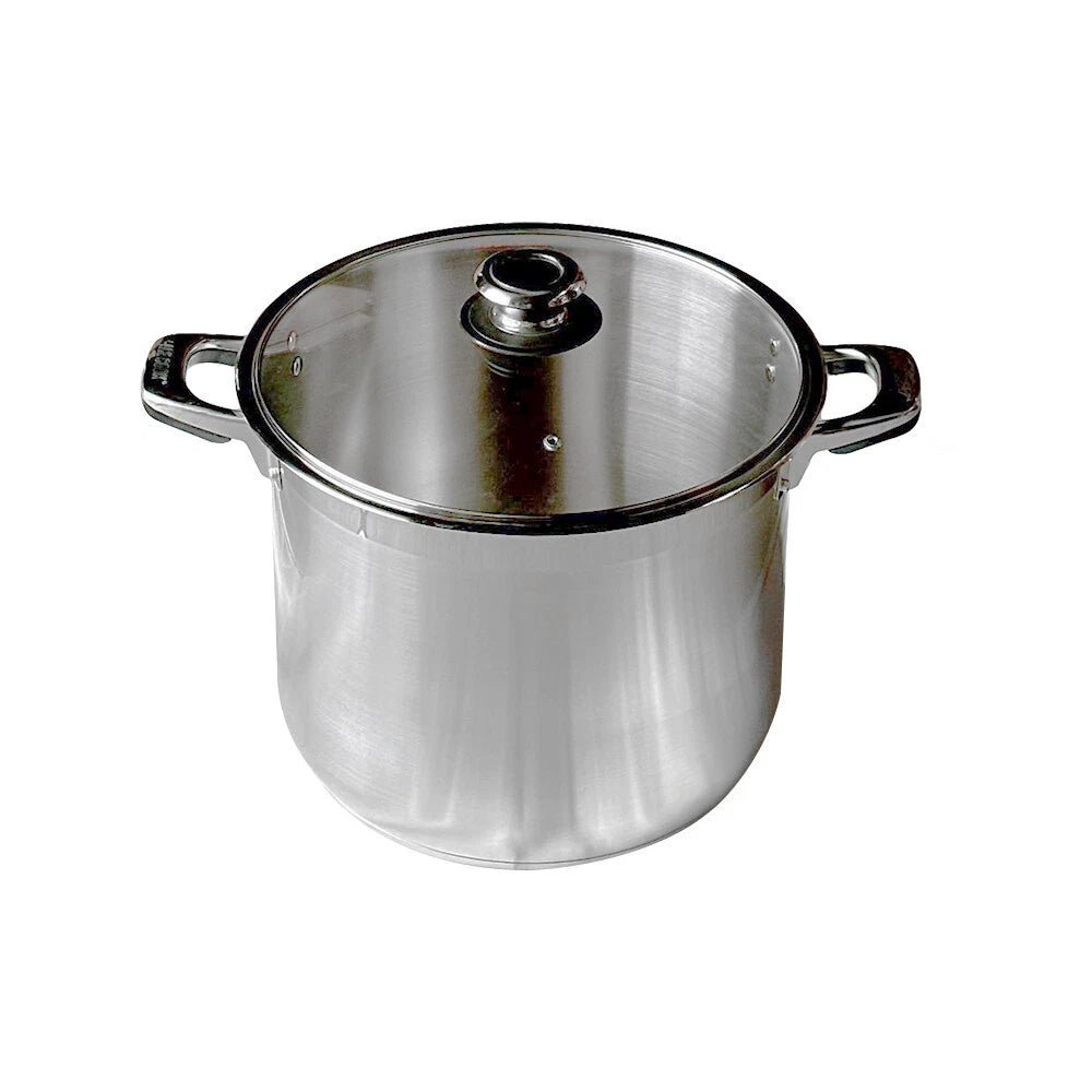 Stainless Steel Stock Pot, 20 Quart Pot With Glass Lid,heat-proof