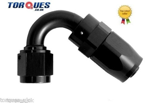 AN -6 AN6 120 Degree FastFlow StealthBlack Hose Fitting