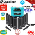 DURATECH 10PCS 3/8" Drive Impact Socket Set Metric Socket Hexagon