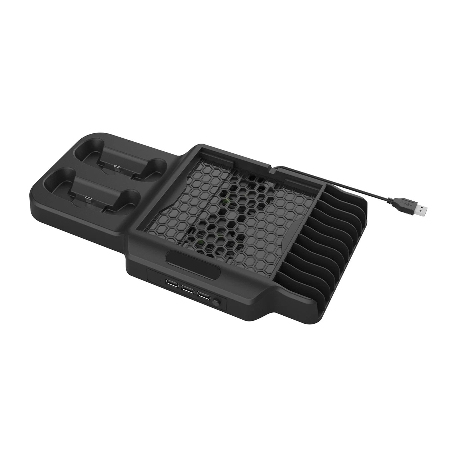 3 In 1 Charging Station Base Game Disc Storage Rack For Xbox Series X