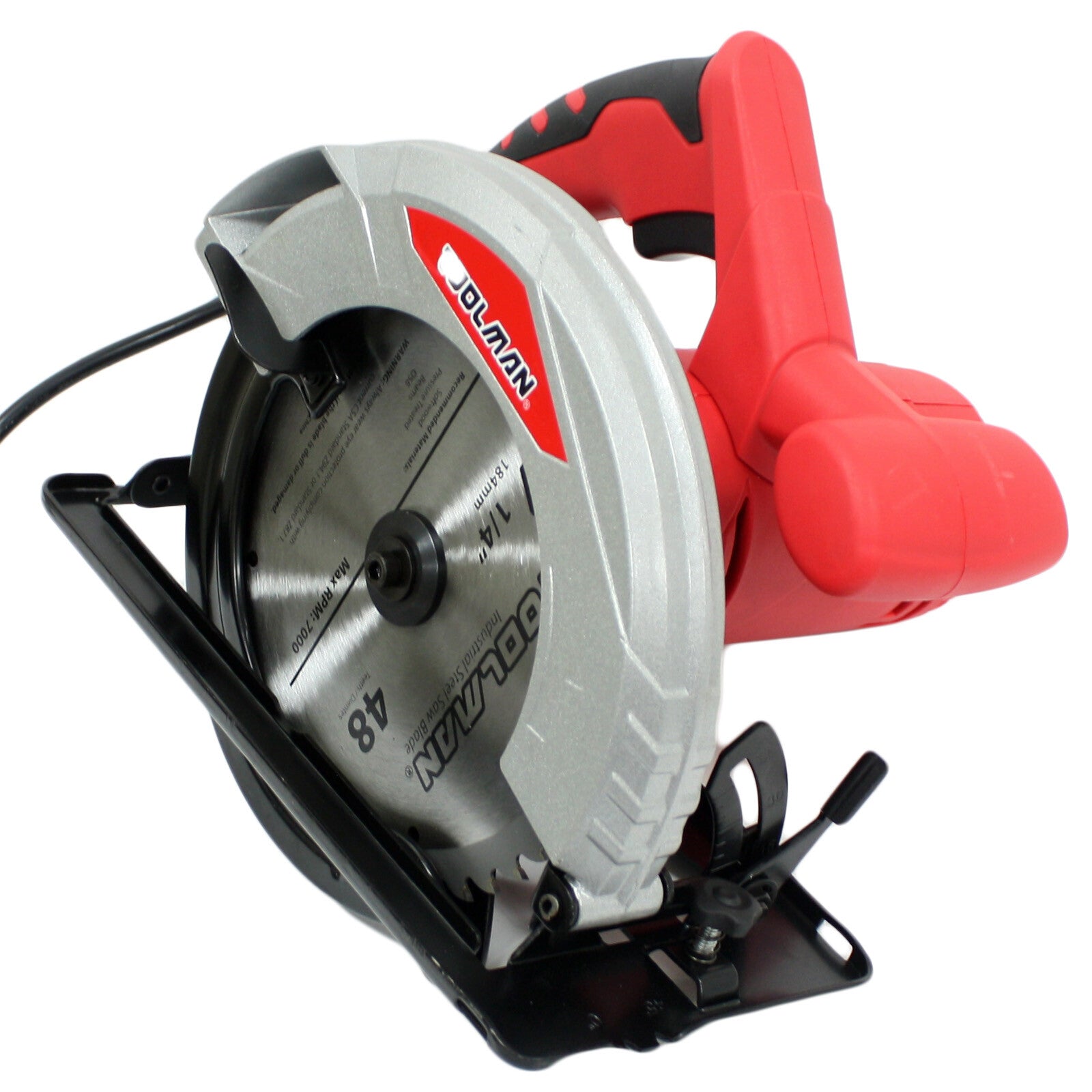 TOOLMAN Heavy Duty Adjustable Circular Saw 12 Amp 7-1/4" by TOOLMAN
