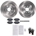 Rear Disc Brake Rotors Ceramic Pads for Lincoln MKS 2009-2012 MKT