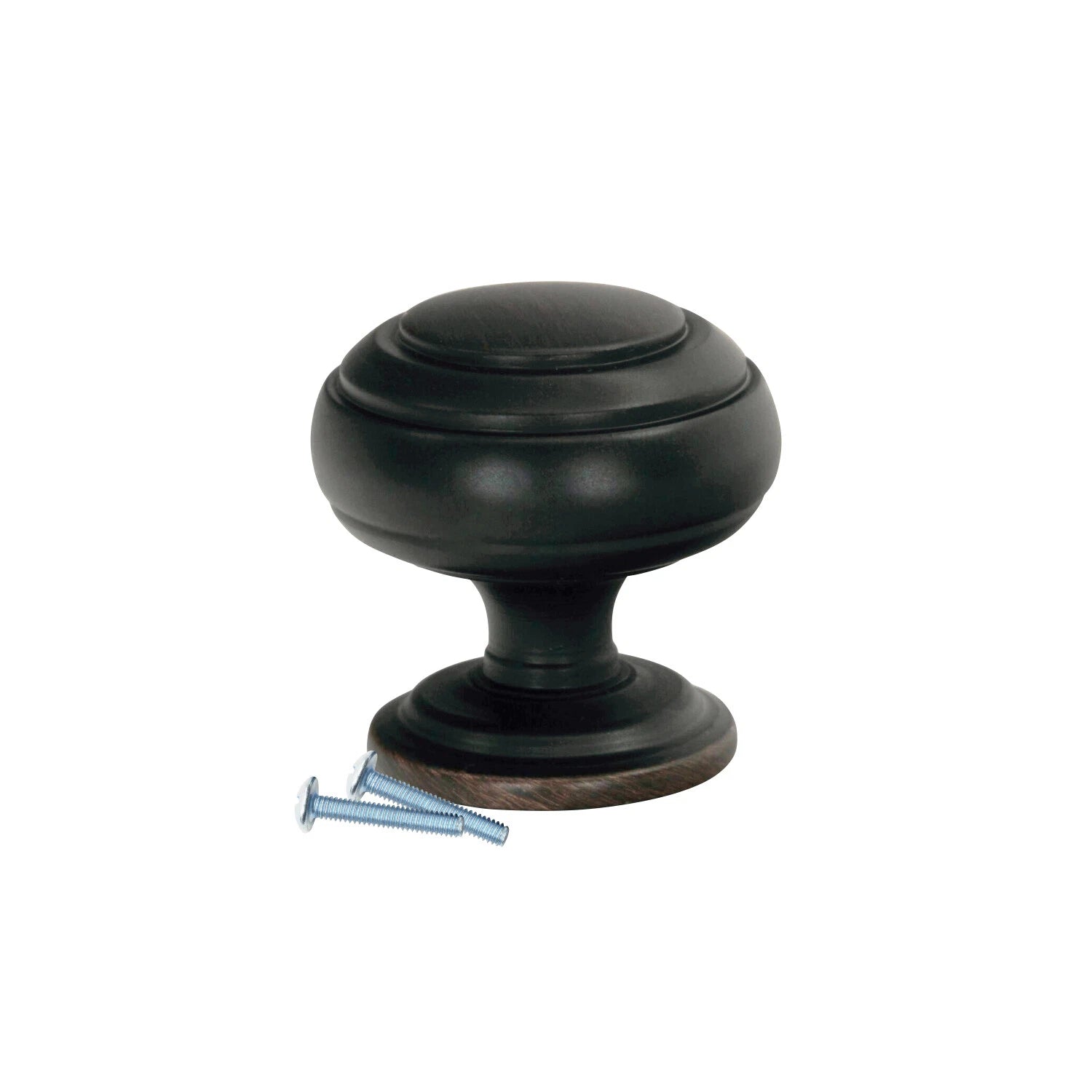 Classic Round Ring Brushed Oil-rubbed Bronze Cabinet Knob 1-1/4"