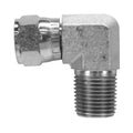Hydraulic Fitting 1/2" Fj Swivel X 3/4" Male Pipe 90 Degree