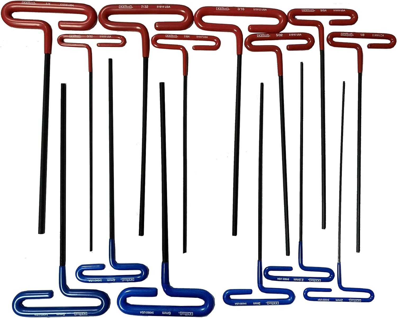 Eklind 14pc Hex T Handle Wrench Set
