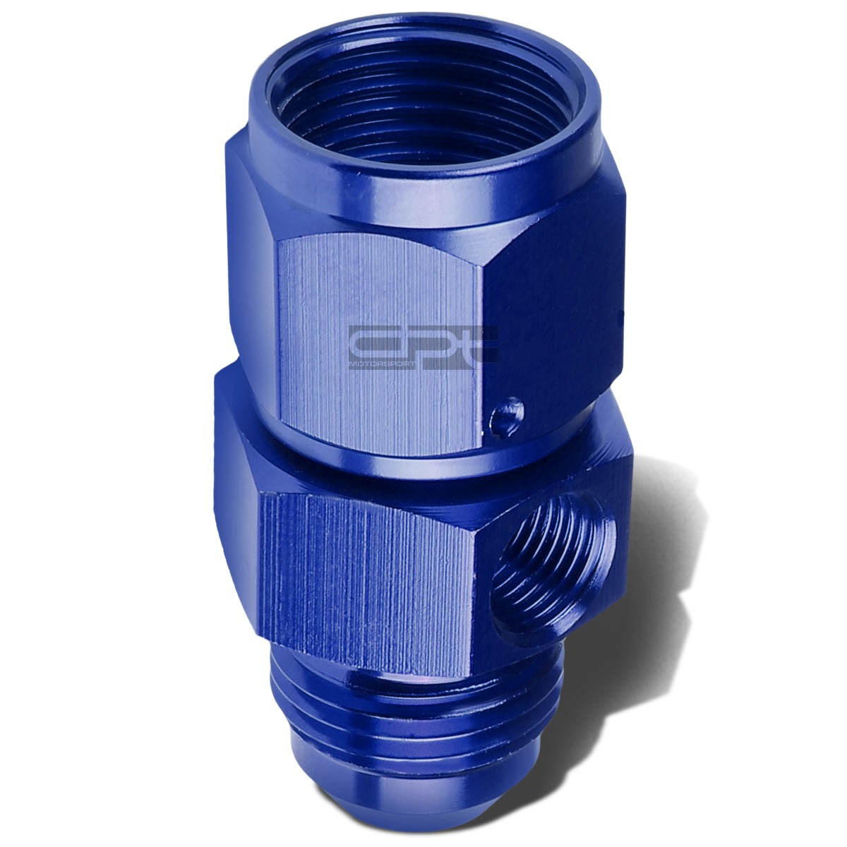 8an An8 Male-Female Union 1/8" NPT Port Blue Aluminum Anodized Fitting