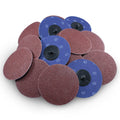 25 Pack - 3" A/O Quick Change Disc 40 Grit Black Hawk, Type R Roloc