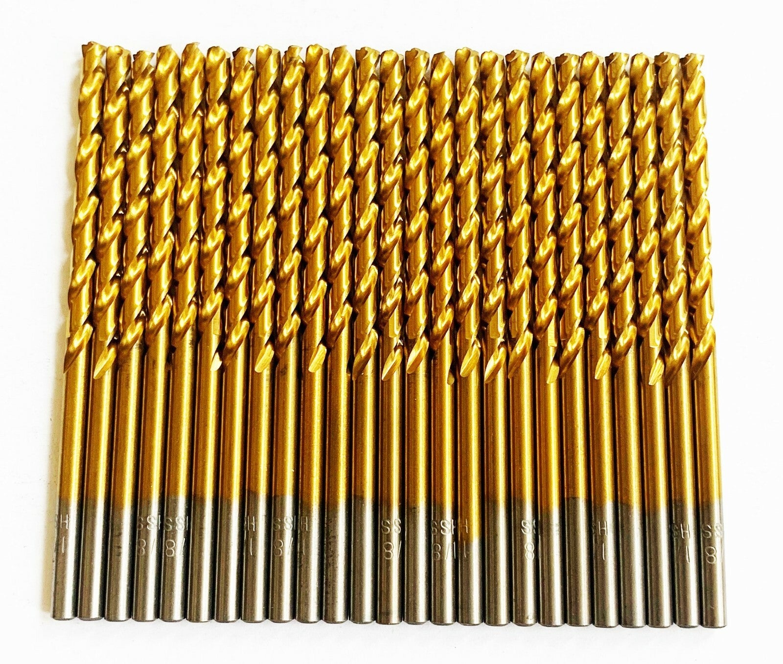 25 DEWALT TITANIUM 1/8" HIGH SPEED STEEL DRILL BITS METAL GOLD HSSOpens in a new