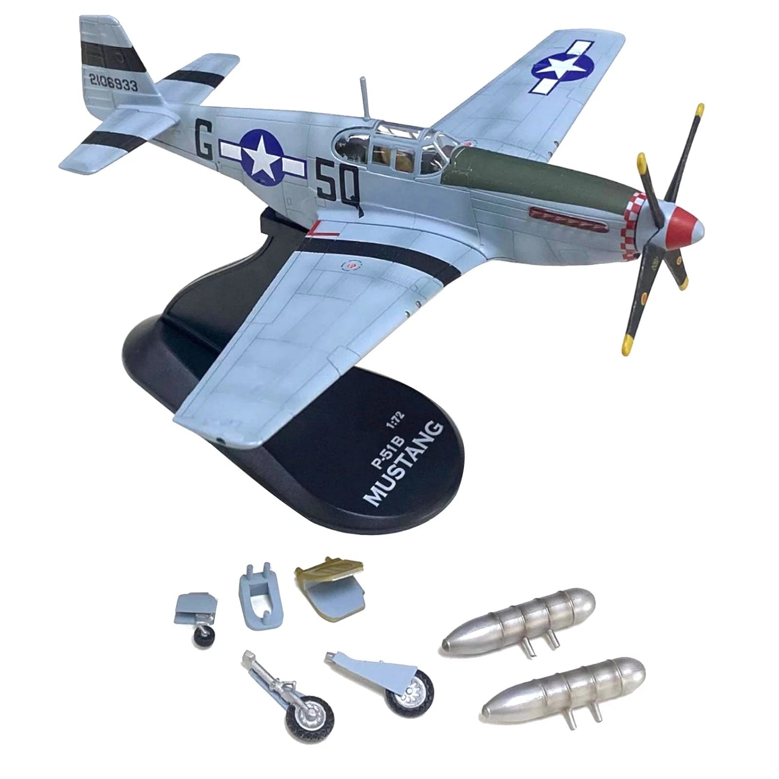 1/72 Scale Wwii Usaaf P-51b Mustang Fighter 339th | Built Supply Co